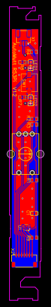 Layout of custom rotary encoder and menu control board
